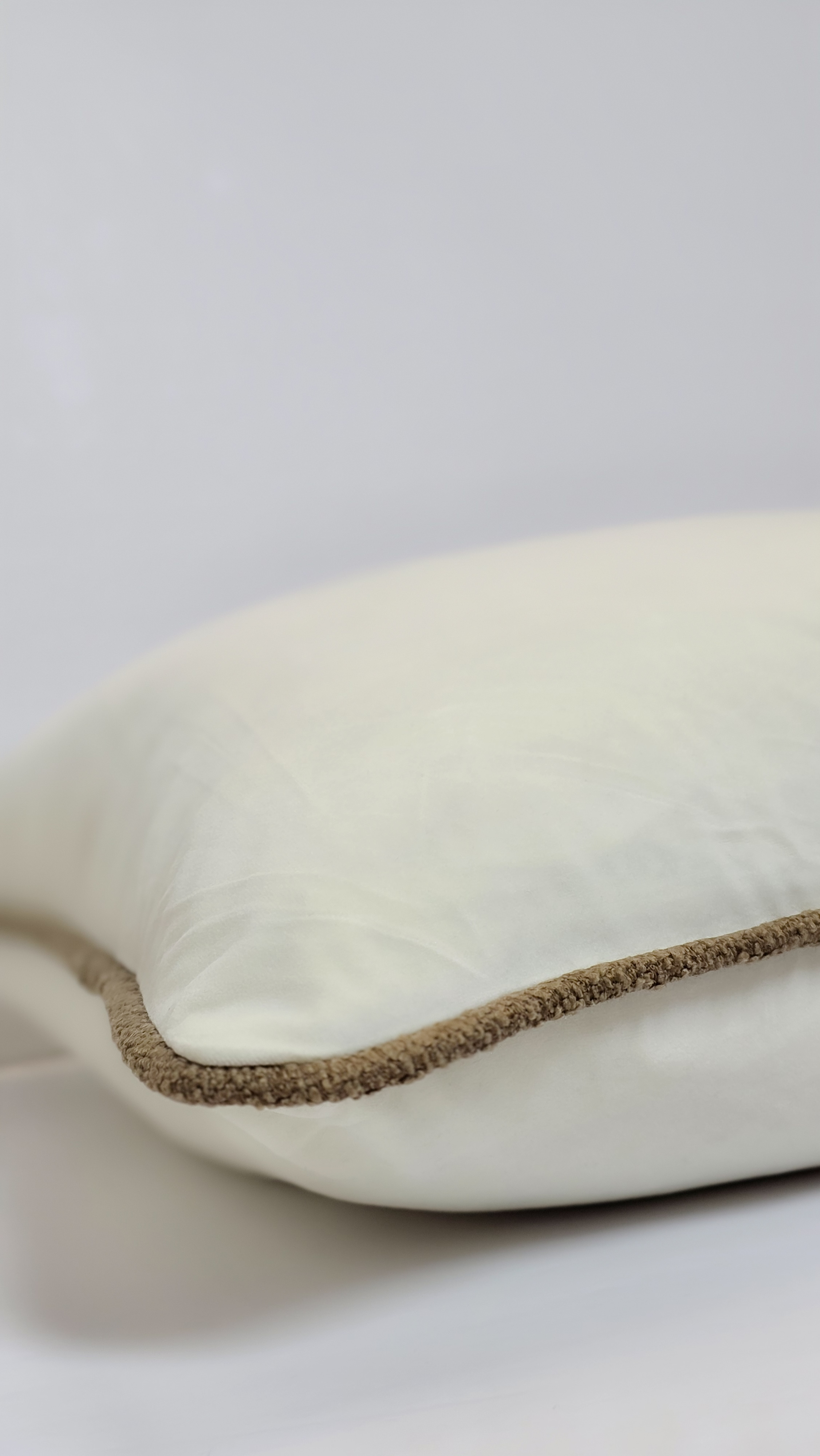 Faith and Repentance — Cream with Textured Brown Piping thumbnail